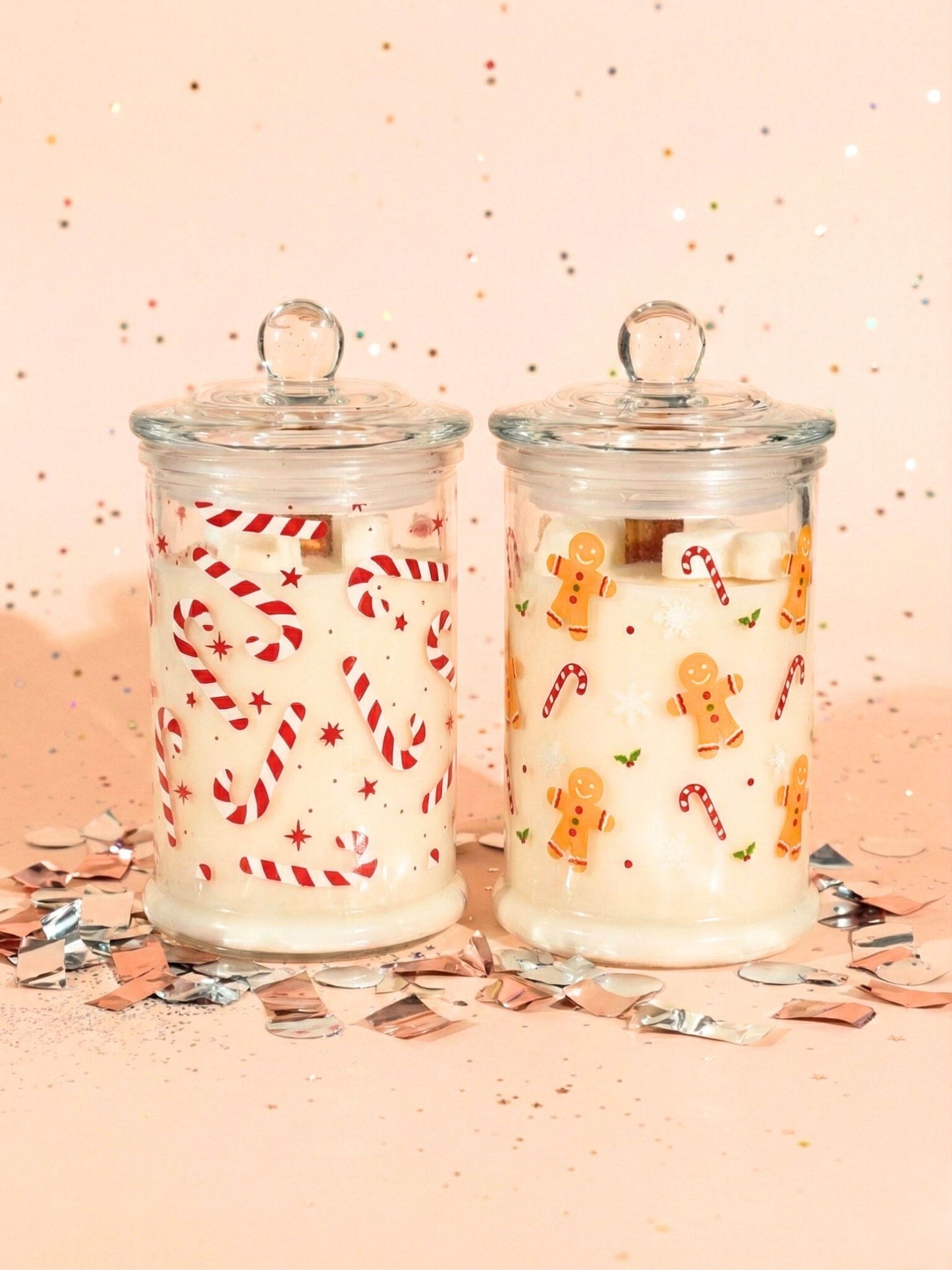 Bougie végétale parfumée - Bonbonnière de Noël