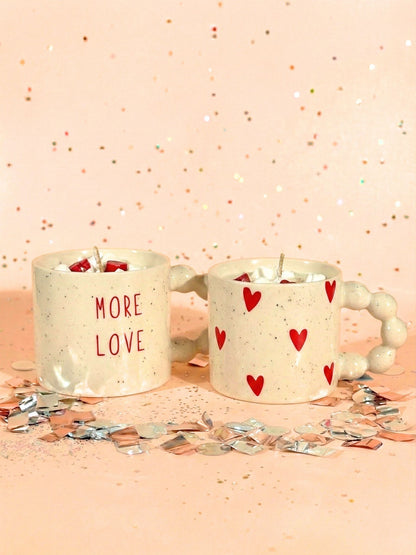 Bougie chantilly parfumée - Mug de Noël Cœur -