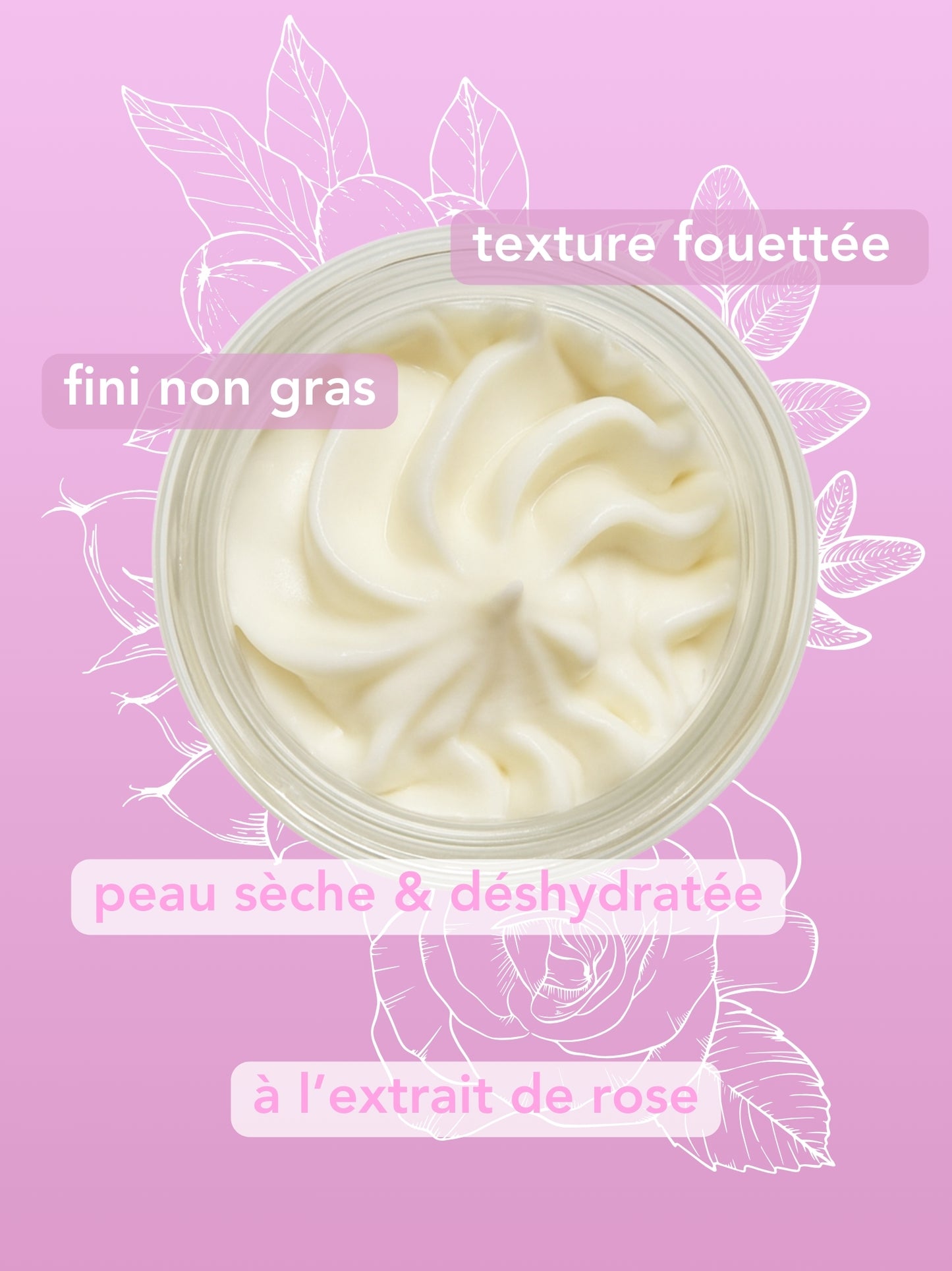 Chantilly corps - Rose