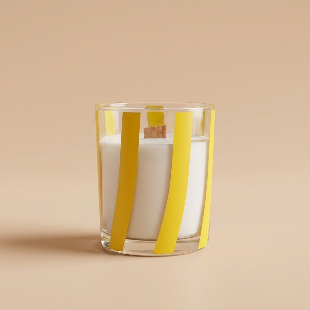 Bougie Maxi  Limoncello – Cire de soja & mèche en bois