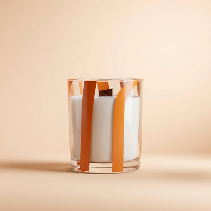 Bougie Maxi Pêche – Cire de soja & mèche en bois