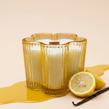 Bougie Limoncello – Cire de soja & mèche en bois