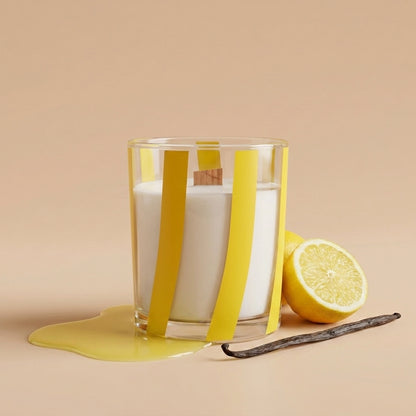 Bougie Maxi  Limoncello – Cire de soja & mèche en bois